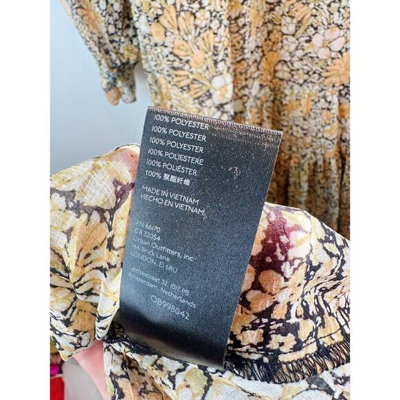 Free People Floral Maxi Dress - Yellow and Blue - Picture 12 of 16